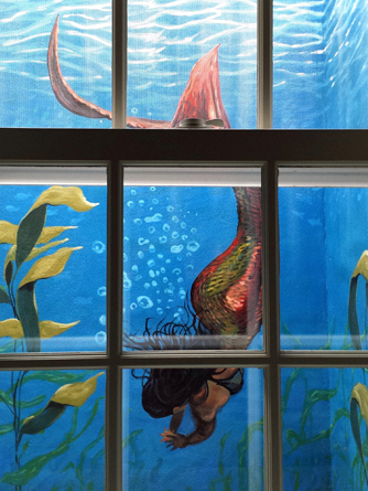34.Detail of mermaid mural